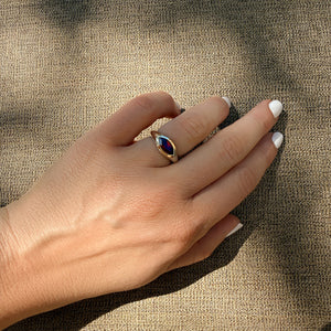 Brown Evil Eye Ring