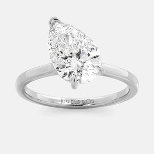 The Emilia Pear Diamond Ring