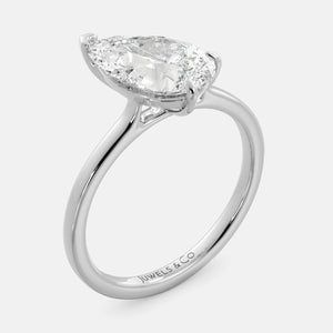 The Emilia Pear Diamond Ring