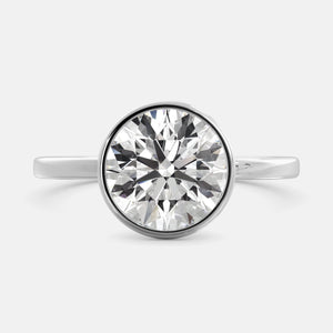 Round Bezel Diamond Ring