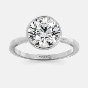 Round Bezel Diamond Ring