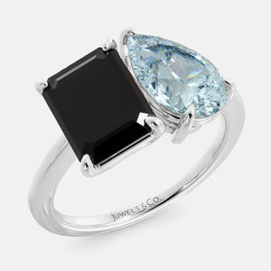 Onyx Toi et Moi Ring