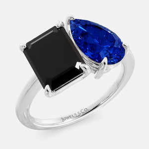 Onyx Toi et Moi Ring