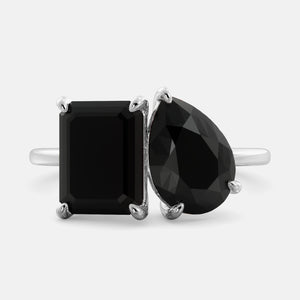 Onyx Toi et Moi Ring