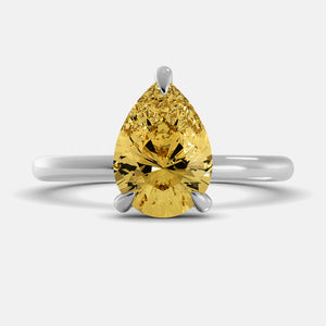 The One Pear-Cut Solitaire Ring