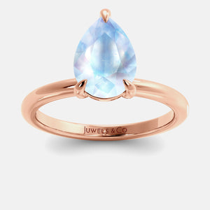 The One Pear-Cut Solitaire Ring