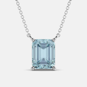 The One Emerald-Cut Solitaire Necklace