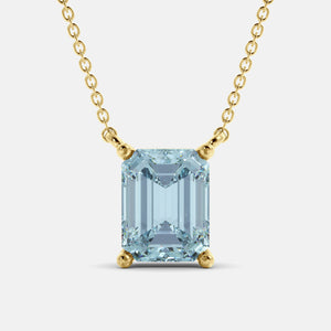 The One Emerald-Cut Solitaire Necklace