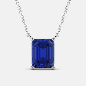 The One Emerald-Cut Solitaire Necklace