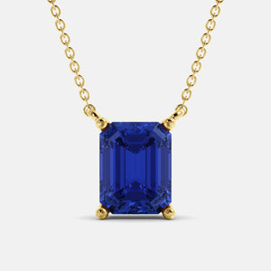 The One Emerald-Cut Solitaire Necklace