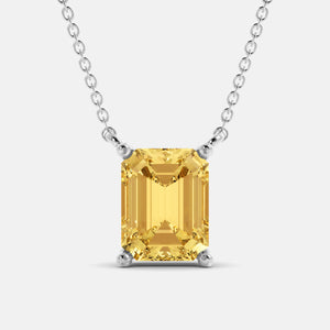 The One Emerald-Cut Solitaire Necklace
