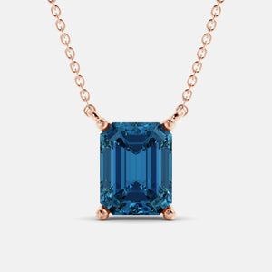 The One Emerald-Cut Solitaire Necklace