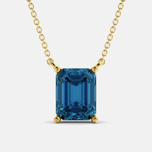 The One Emerald-Cut Solitaire Necklace