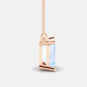 The One Emerald-Cut Solitaire Necklace