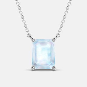 The One Emerald-Cut Solitaire Necklace