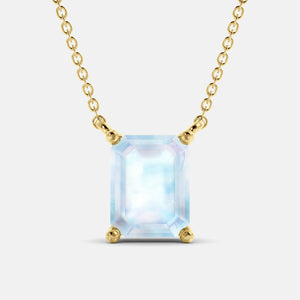 The One Emerald-Cut Solitaire Necklace