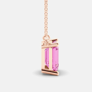 The One Emerald-Cut Solitaire Necklace