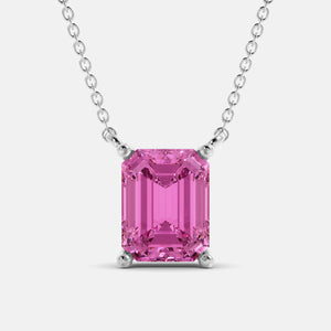 The One Emerald-Cut Solitaire Necklace