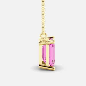 The One Emerald-Cut Solitaire Necklace