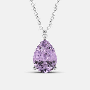 The One Pear-Cut Solitaire Necklace