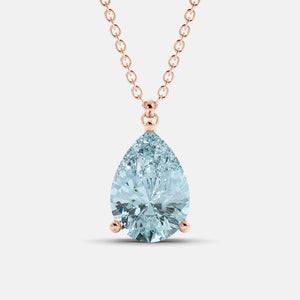 The One Pear-Cut Solitaire Necklace
