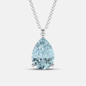The One Pear-Cut Solitaire Necklace