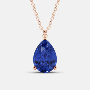 The One Pear-Cut Solitaire Necklace