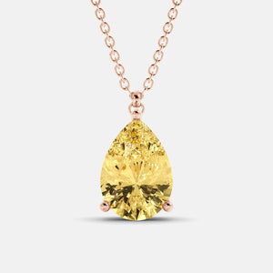 The One Pear-Cut Solitaire Necklace