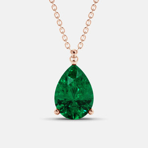 The One Pear-Cut Solitaire Necklace