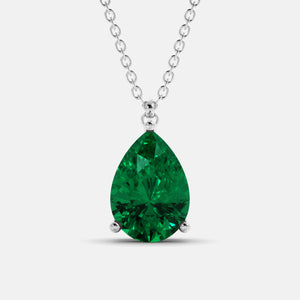 The One Pear-Cut Solitaire Necklace