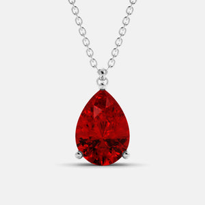 The One Pear-Cut Solitaire Necklace