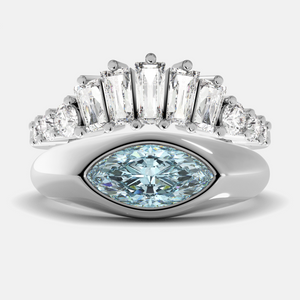 Evil Eye Ring Set – Light Blue Eyed