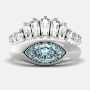 Evil Eye Ring Set – Light Blue Eyed