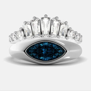 The Evil Eye Ring Set - Diamond