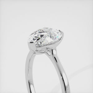 The Emilia Pear Diamond Ring