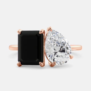 Onyx Toi et Moi Ring
