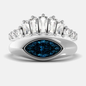 Evil Eye Ring Set – Blue Eyed