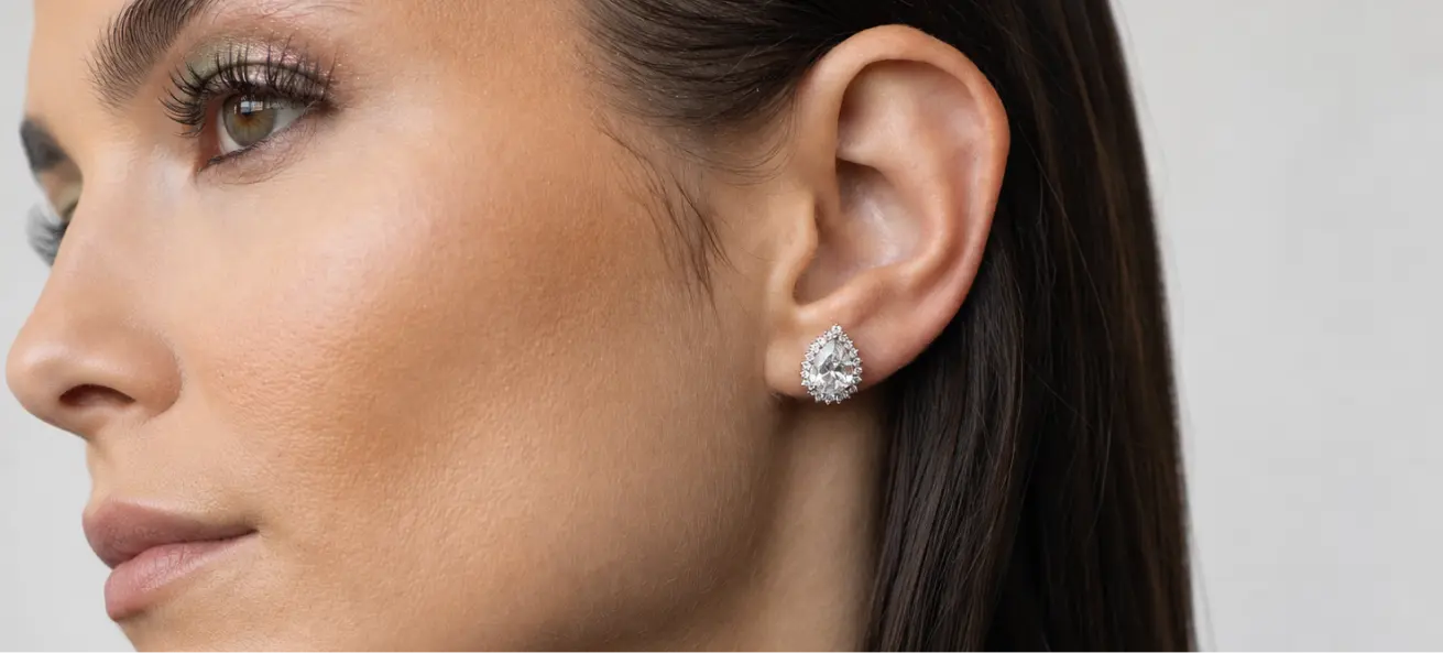 the diamond stud just changed shape