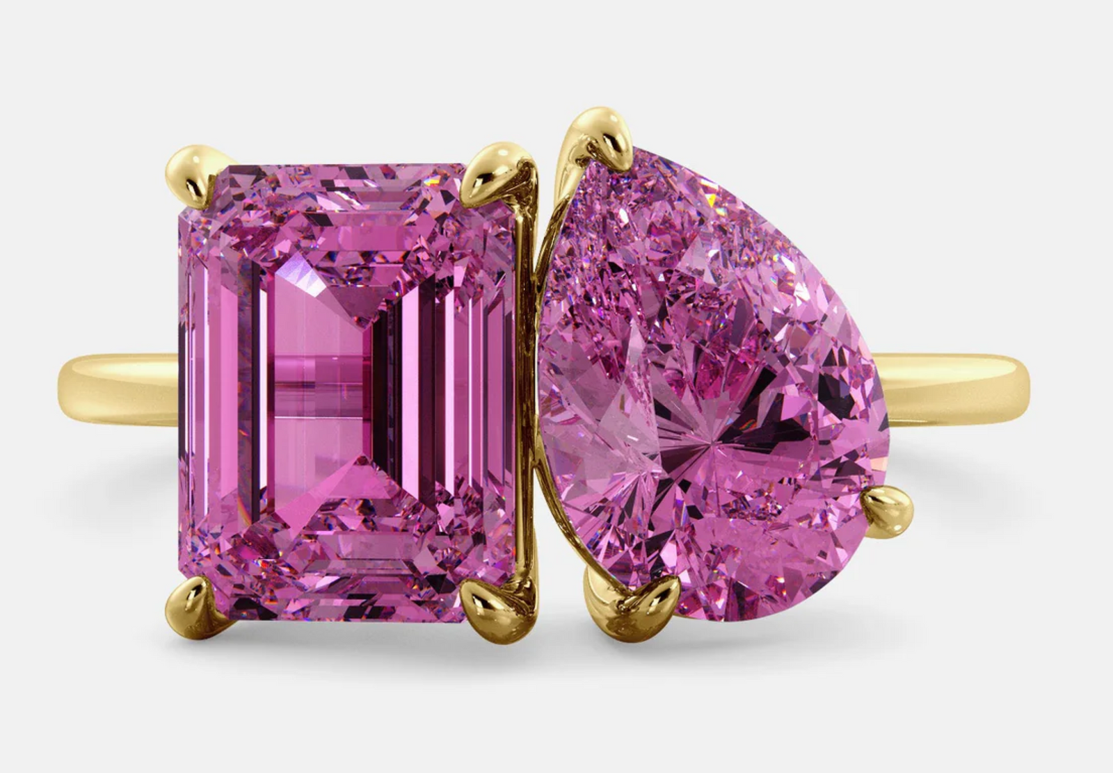 October Toi et Moi Birthstone Rings