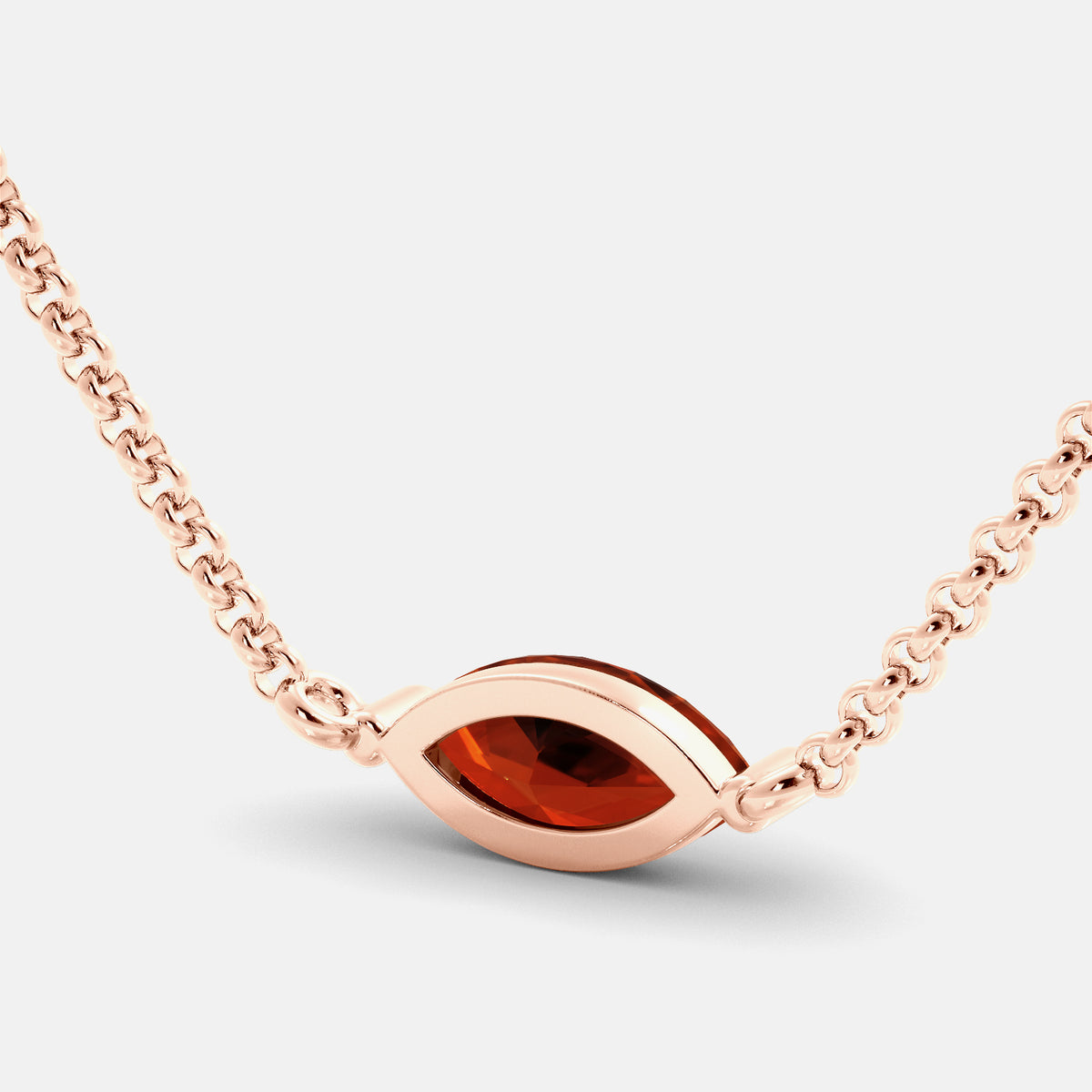 Green Amethyst Mini Evil Eye Necklace