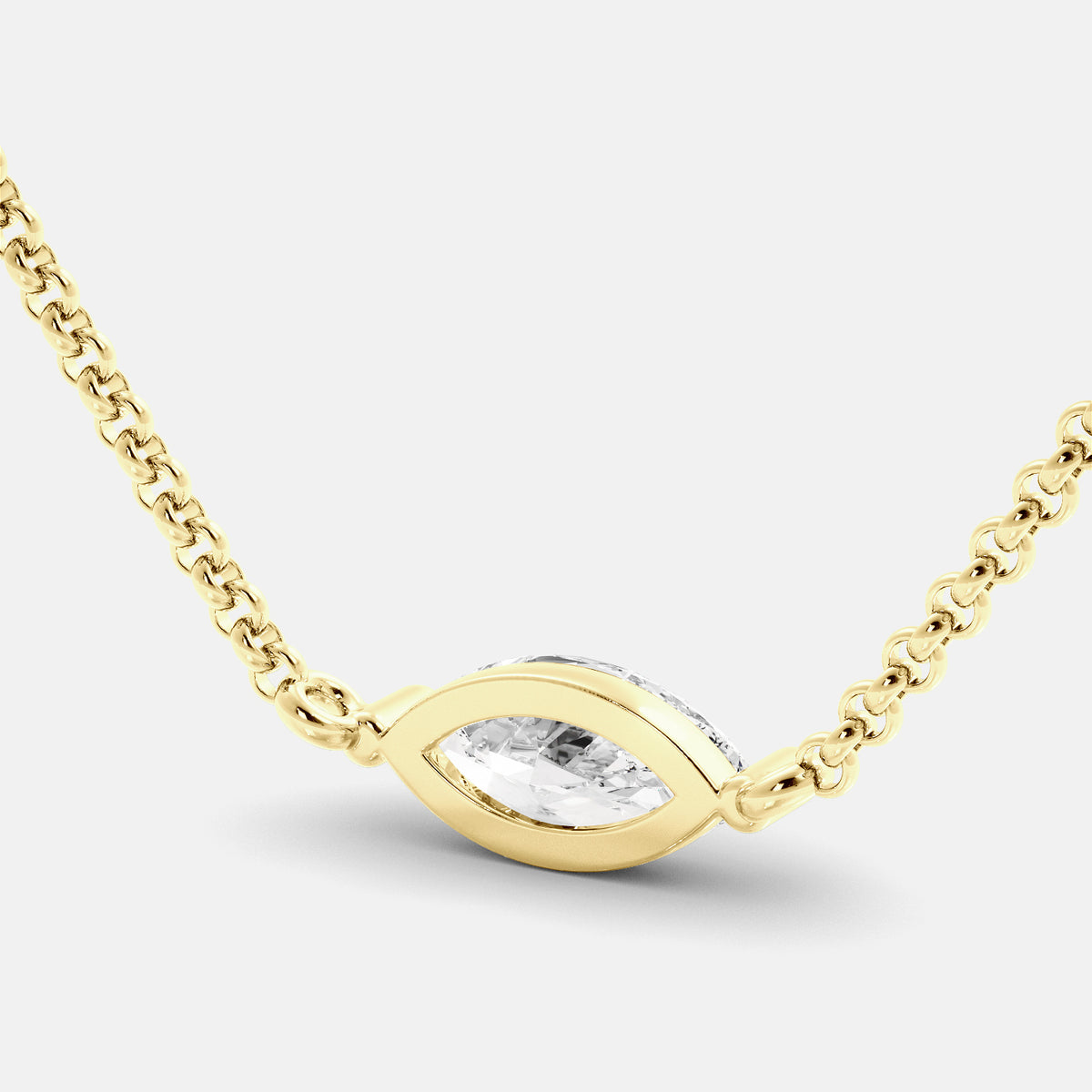 Green Amethyst Mini Evil Eye Necklace