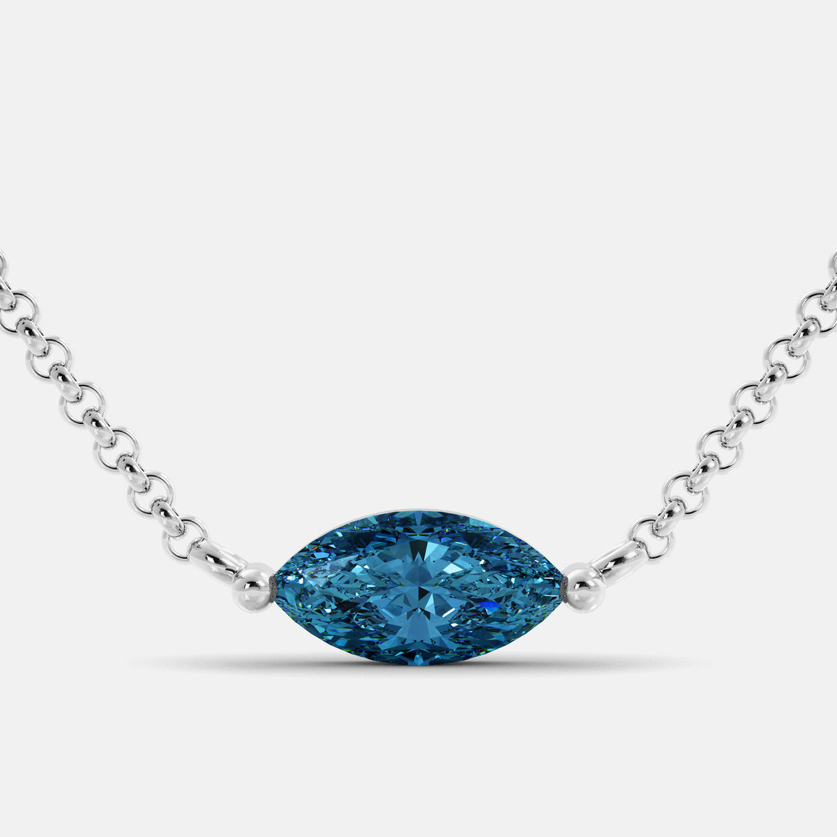 Green Amethyst Mini Evil Eye Necklace