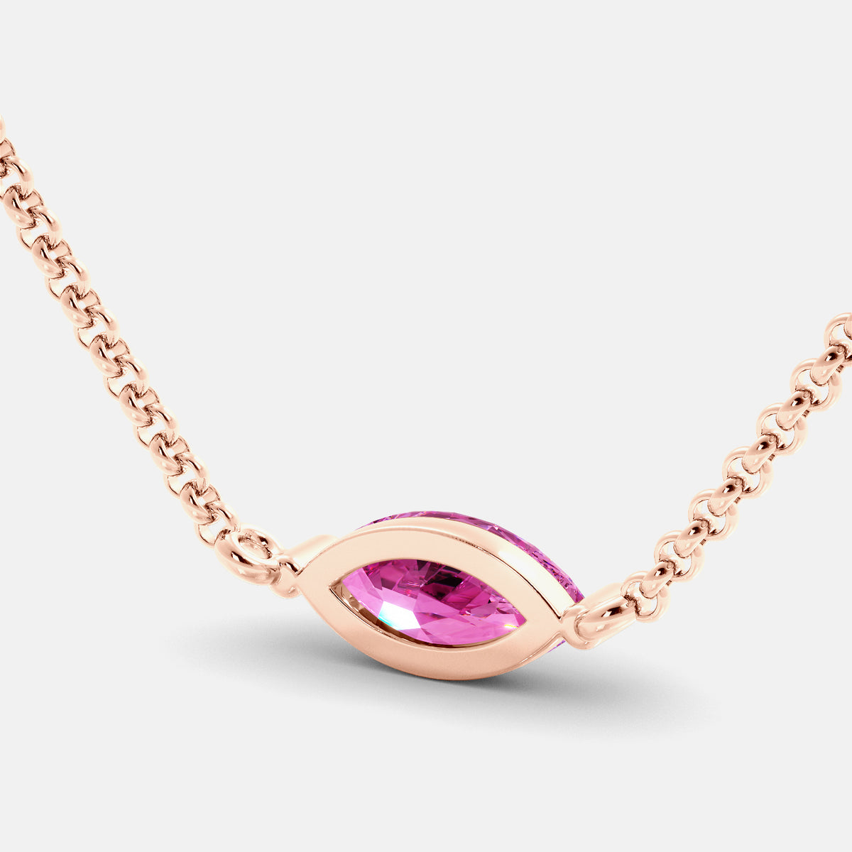 Green Amethyst Mini Evil Eye Necklace