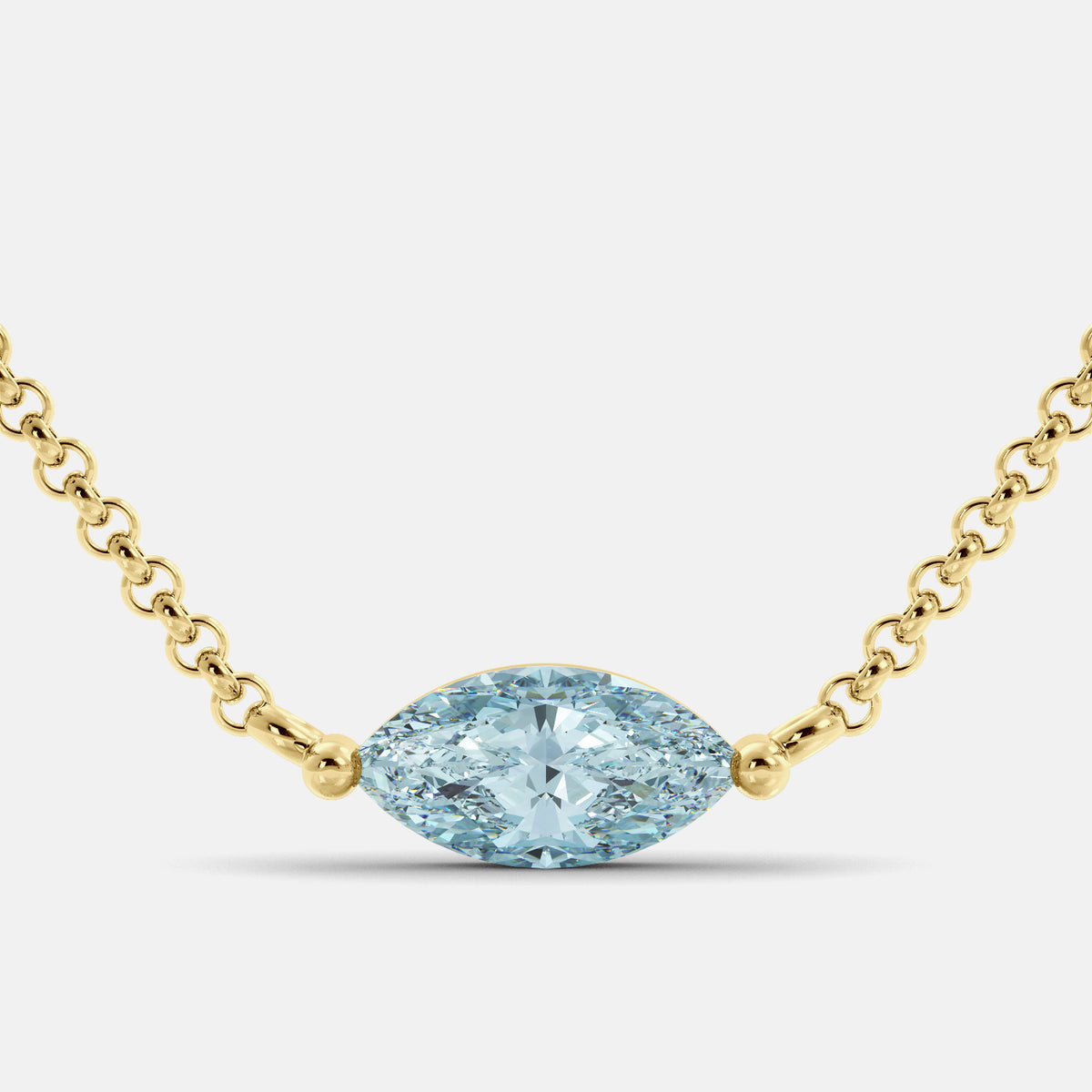 Green Amethyst Mini Evil Eye Necklace