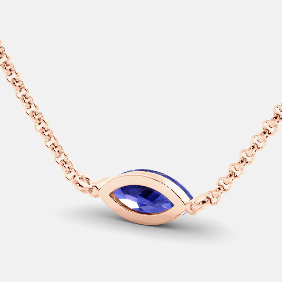 Green Amethyst Mini Evil Eye Necklace