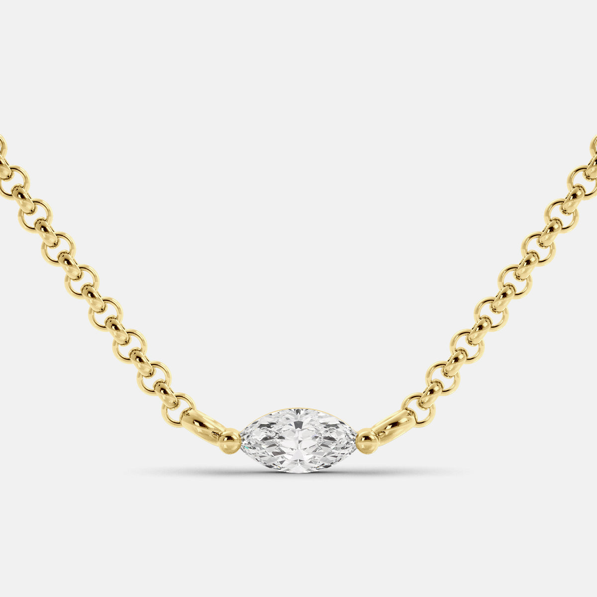 Green Amethyst Mini Evil Eye Necklace