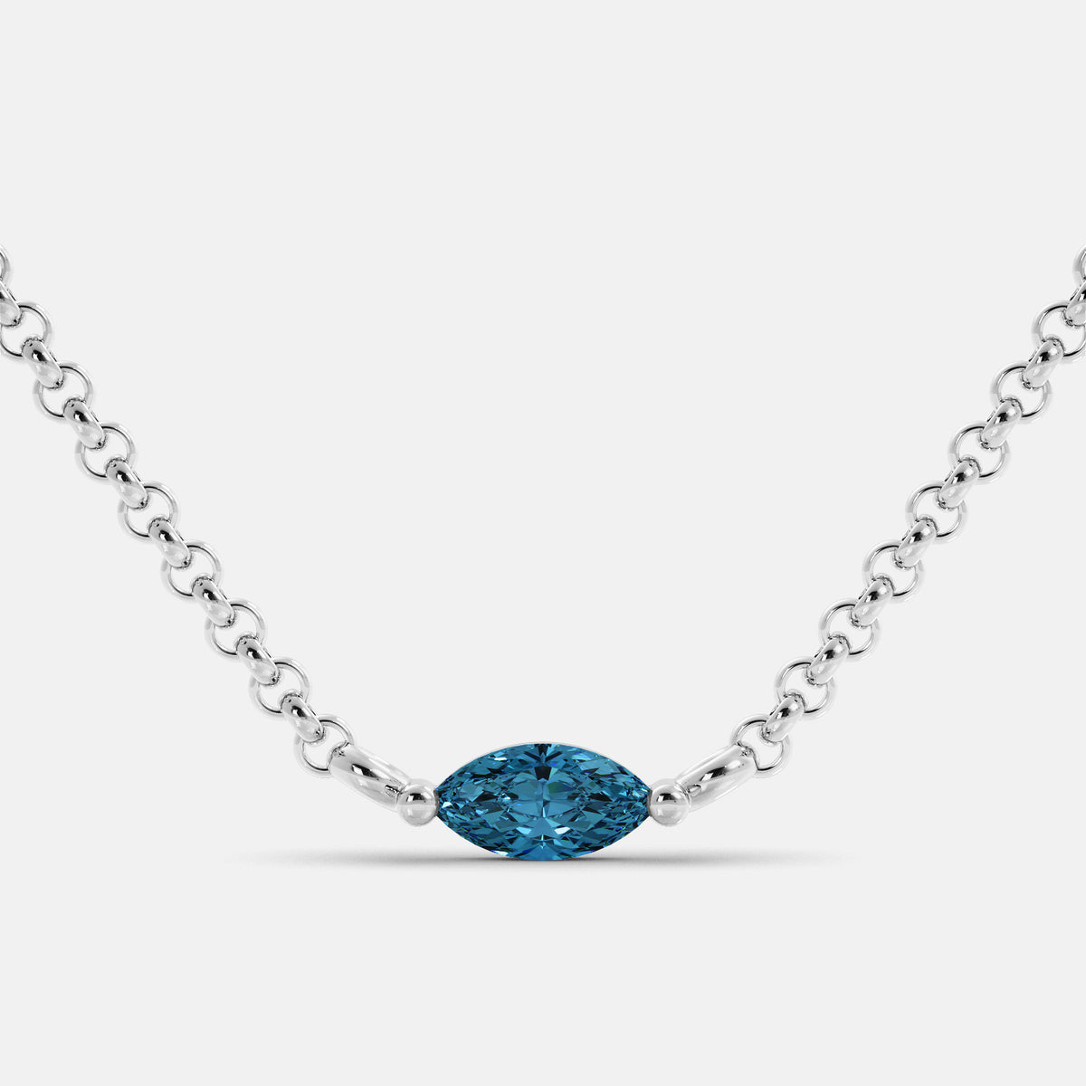 Green Amethyst Mini Evil Eye Necklace