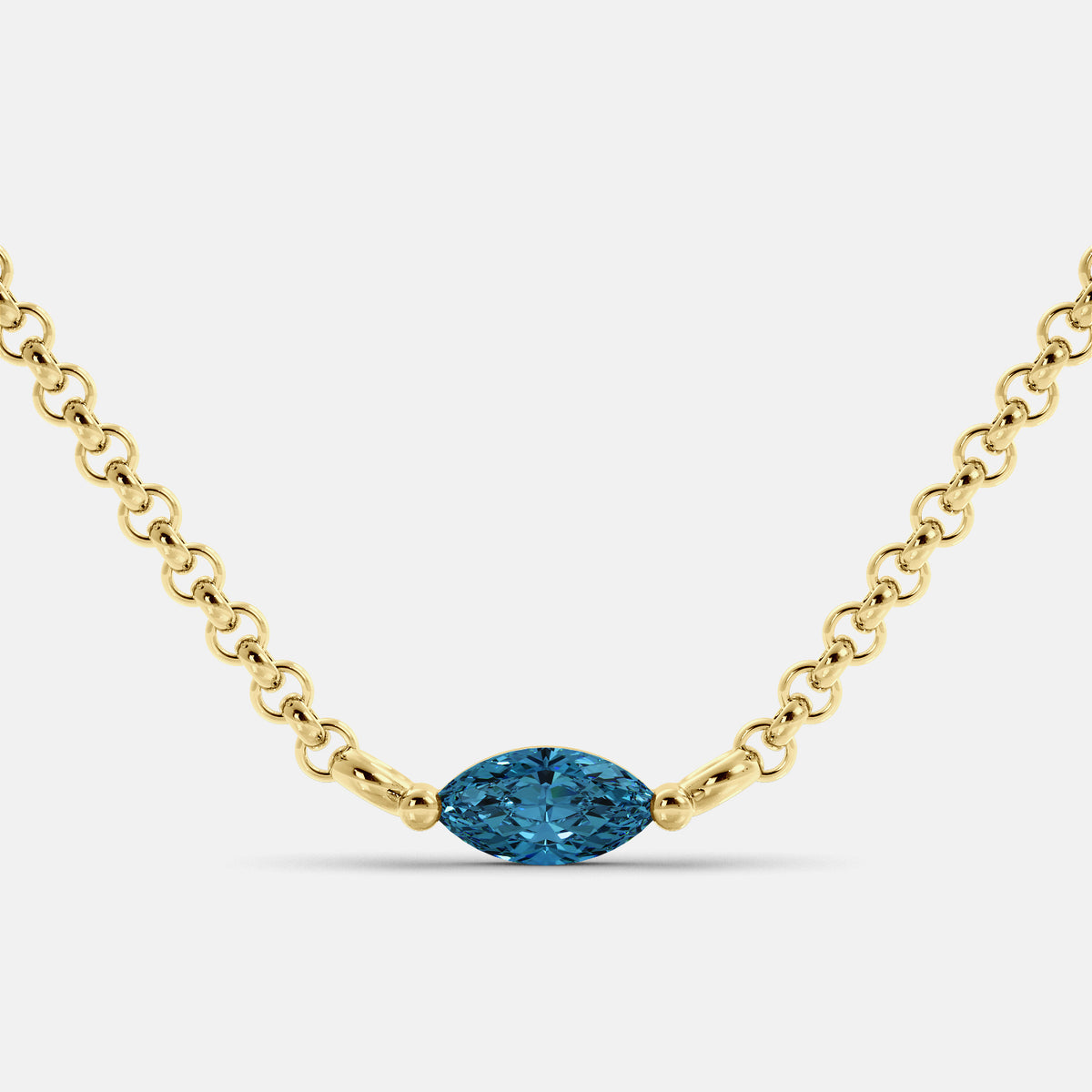 Green Amethyst Mini Evil Eye Necklace