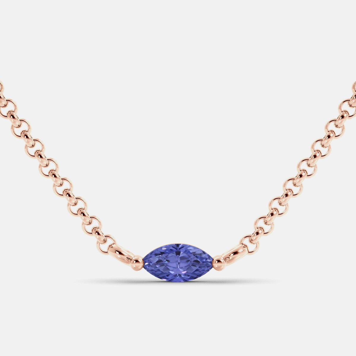 Green Amethyst Mini Evil Eye Necklace