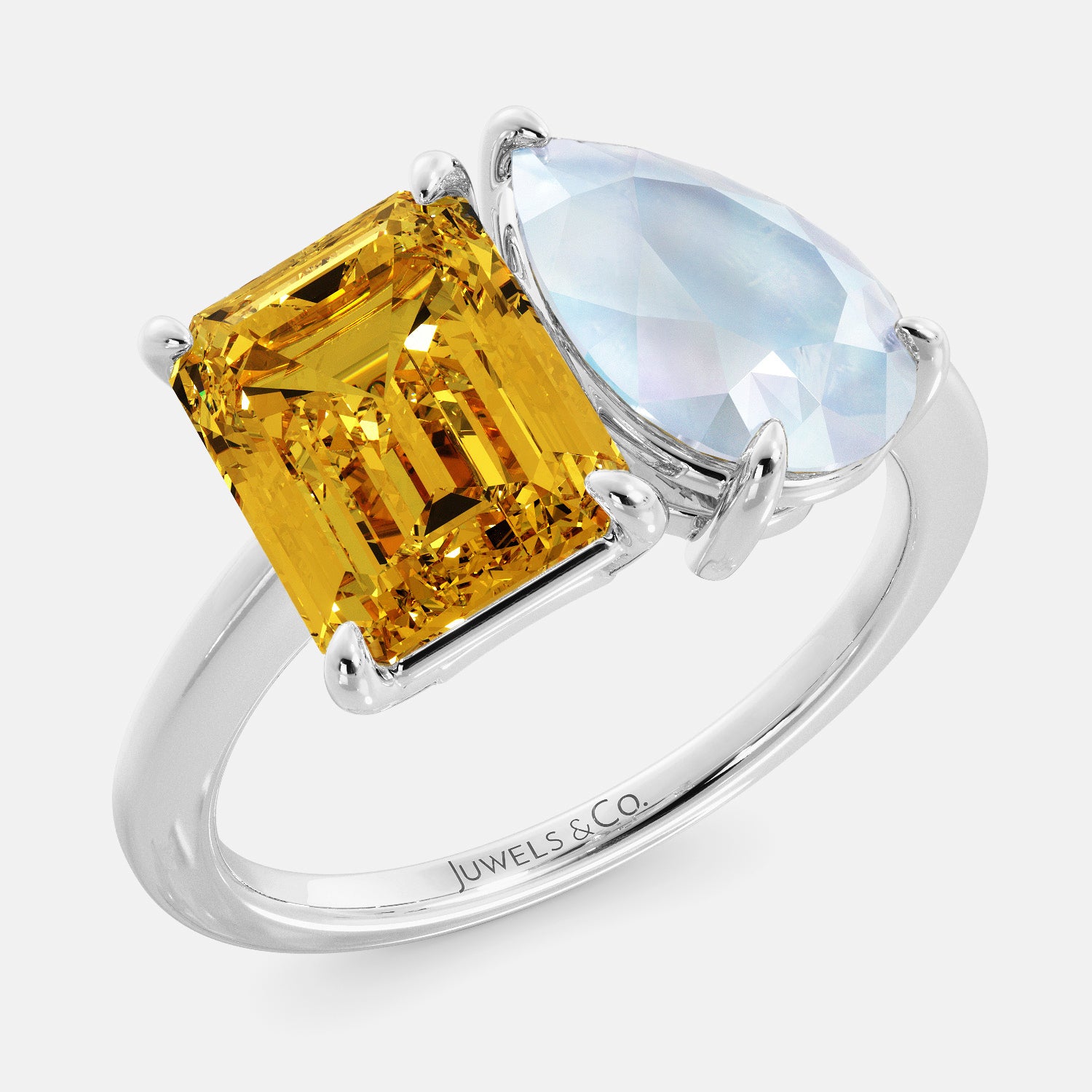 Engagement Ring Citrine Birthstone Rings Gold November